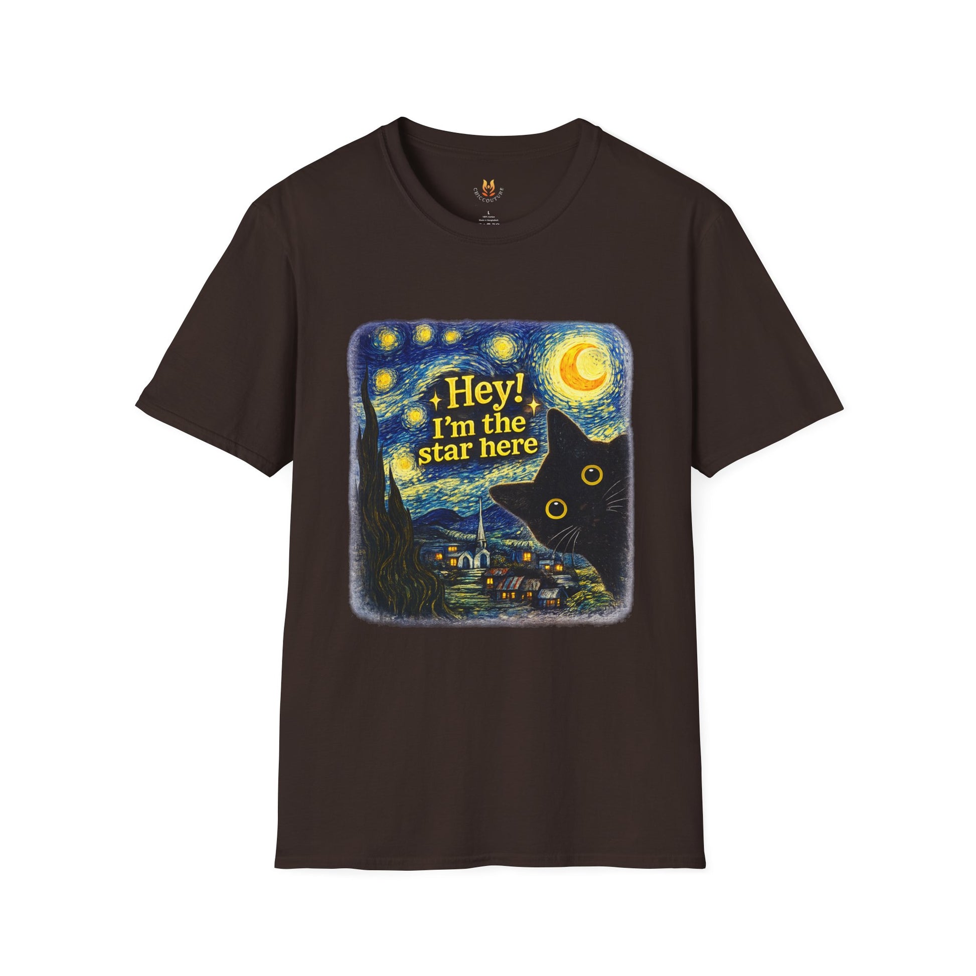 "I'm the Star Here" Cat T-Shirt Main Image | ChicCouture