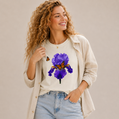 Iris and Butterflies T-Shirt Gallery Image 3 | ChicCouture