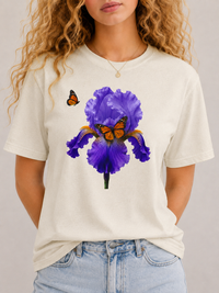 Iris and Butterflies