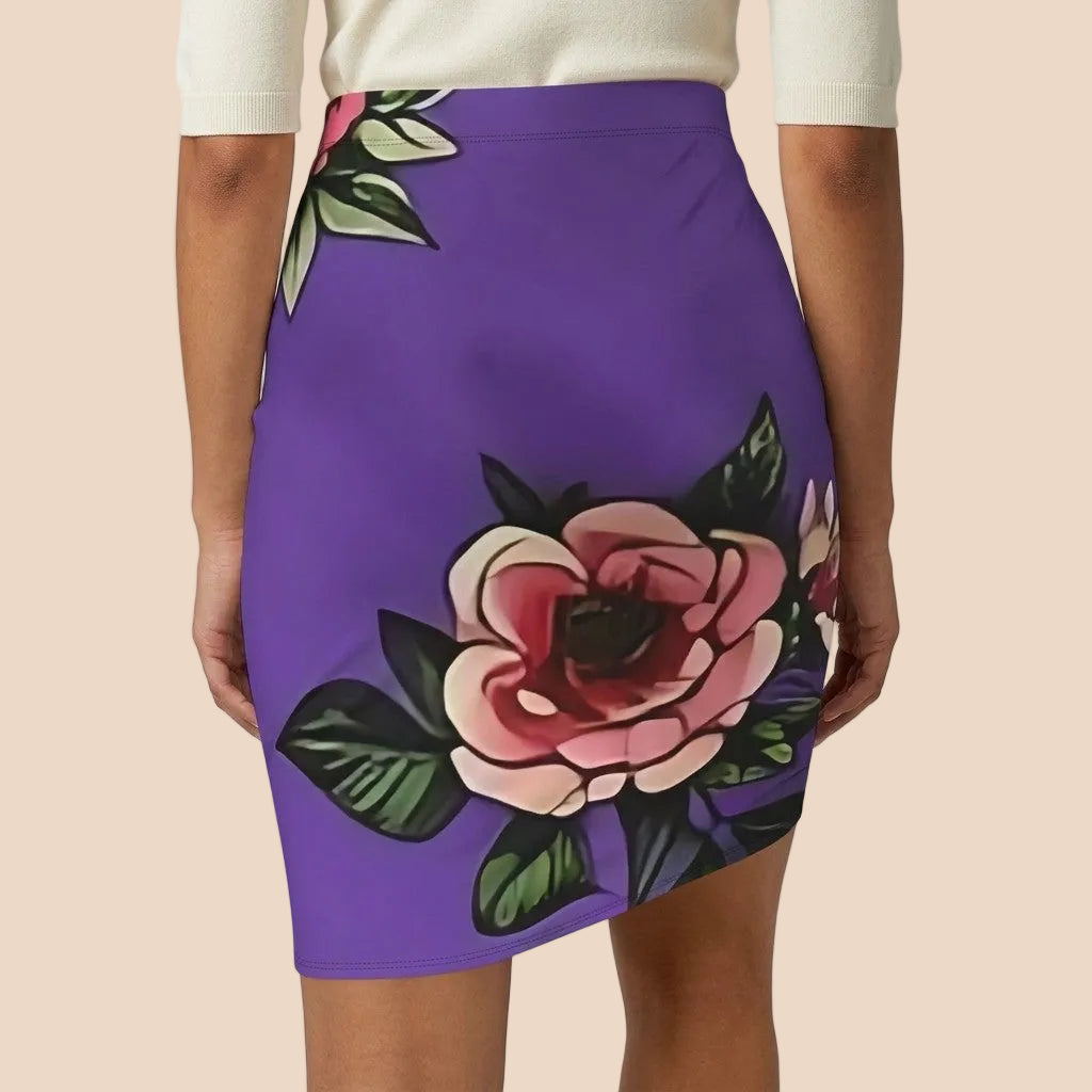 Midnight Rose Skirt 🌹💜 Gallery Image 2 | ChicCouture