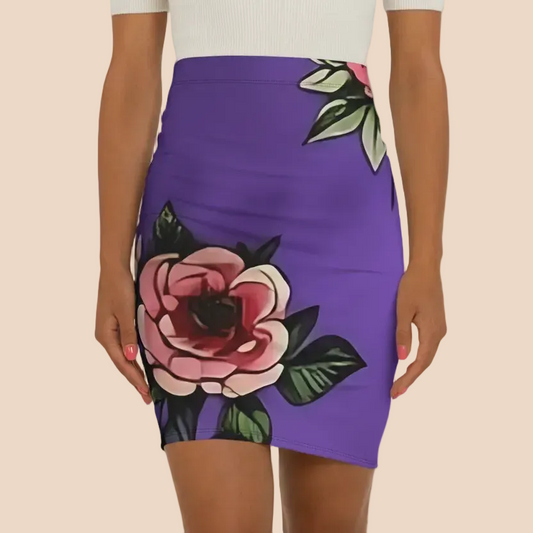 Midnight Rose Skirt 🌹💜 Main Image | ChicCouture