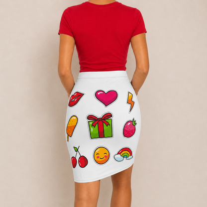 Popsy (White) Skirt Gallery Image 2 | ChicCouture